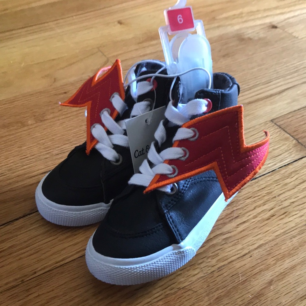 Cat & Jack lightening bolt sneakers